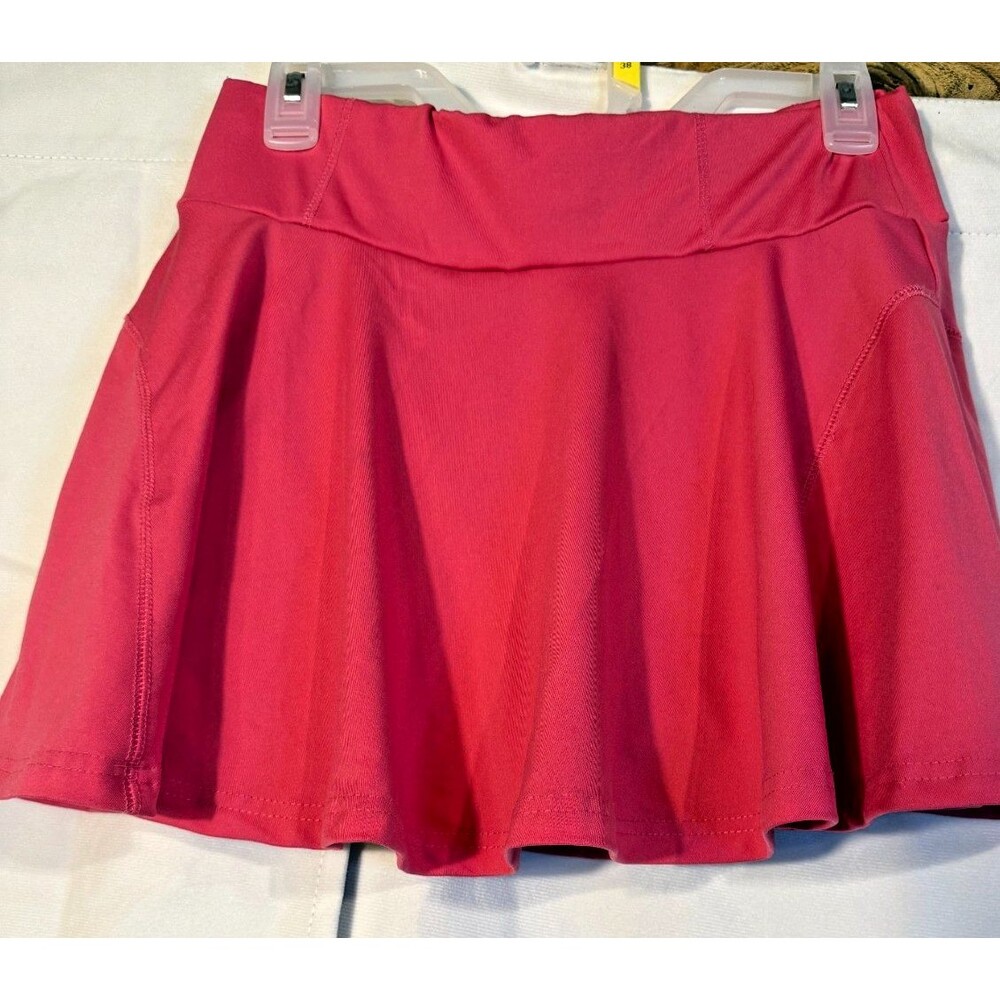 Hot Pink Athletic Skirt Skort Golf Tennis Women's Large L Mini Barbiecore Hiking